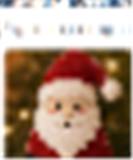 Santa Acrylic Ornament